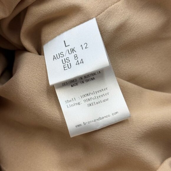 🆕 BRONX & BANCO 🧿 NWOT Allegra Gold Sequin & Beaded Maxi Dress, Sz L US 8 - Picture 16 of 16